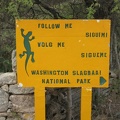 Washington Slagbaai Sign